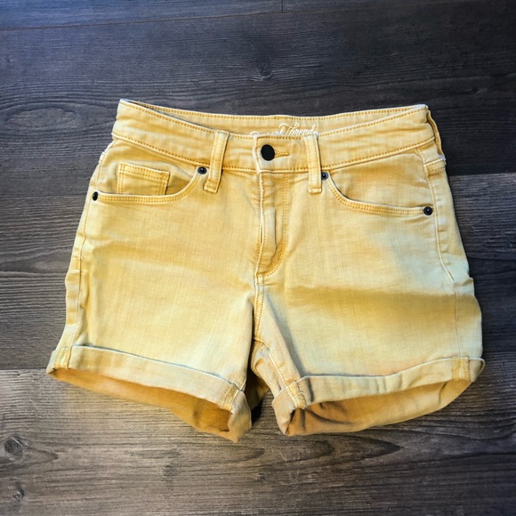 Target / Universal Thread Mustard Yellow Shorts - Picture 1 of 5